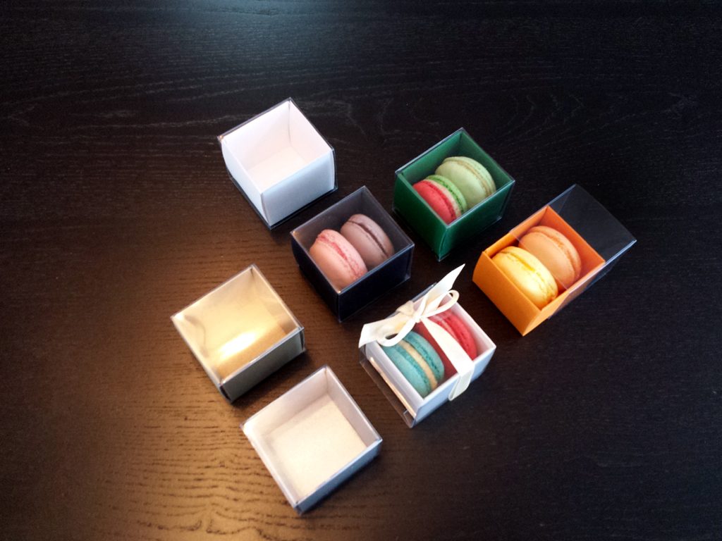 Cutii Dure Din Carton Pentru 2 Macarons