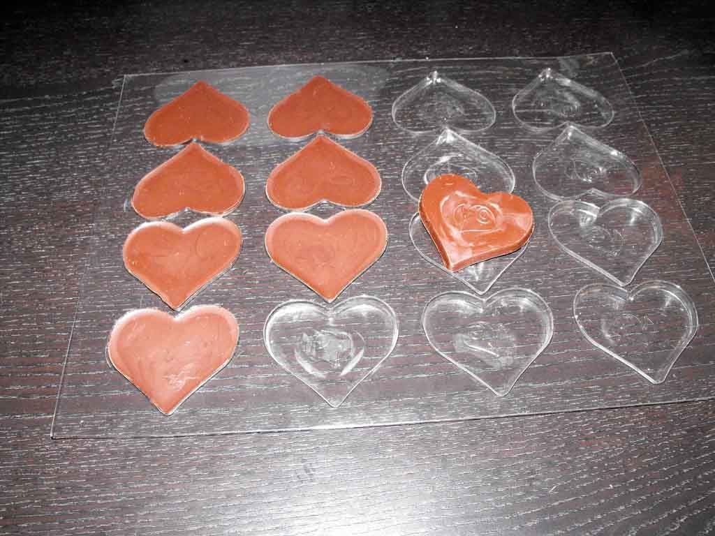 Forme de turnat ciocolata model inimioare (2)